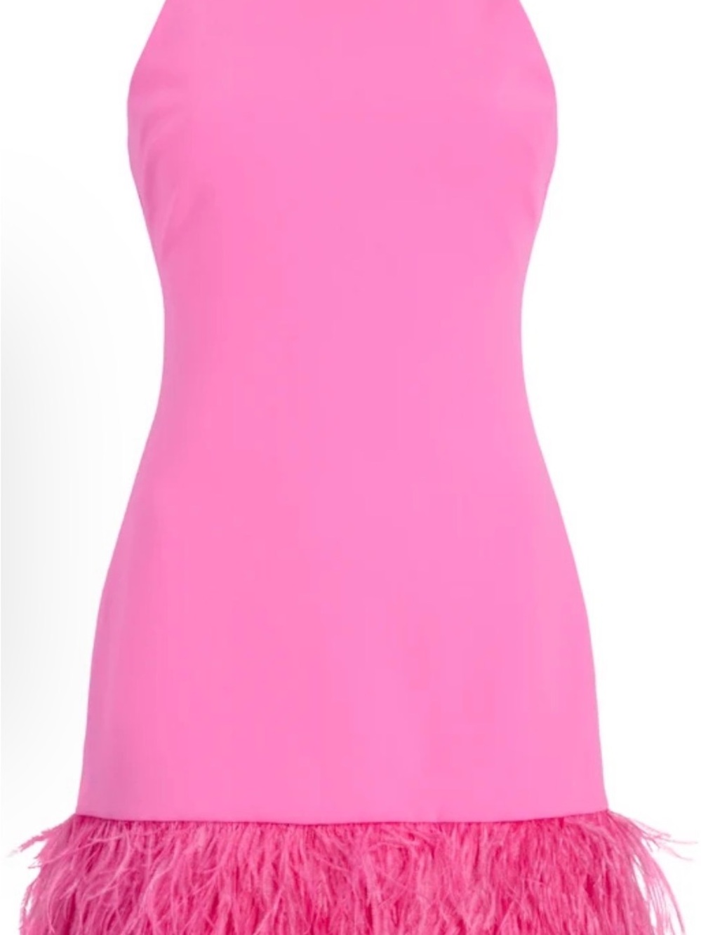 REVOLVE Pink Feather Mini Dress